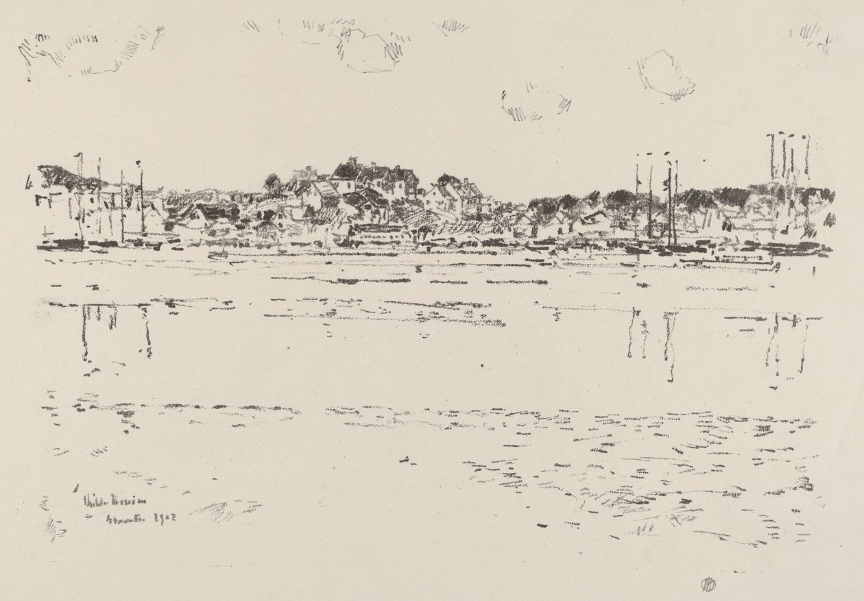 Porto interno, c. 1918 da Frederick Childe Hassam