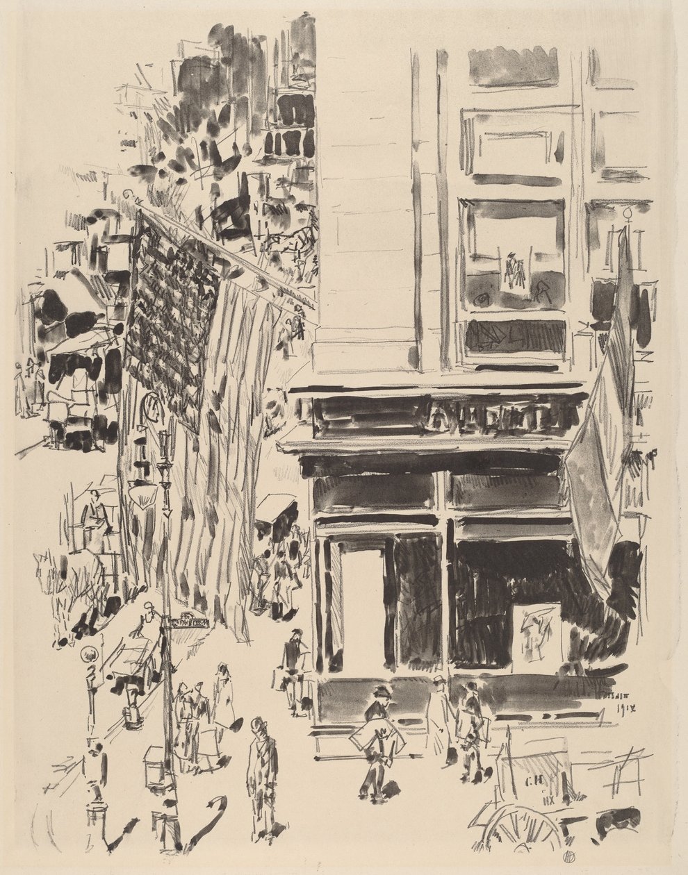 Lafayette Street, 1918 da Frederick Childe Hassam