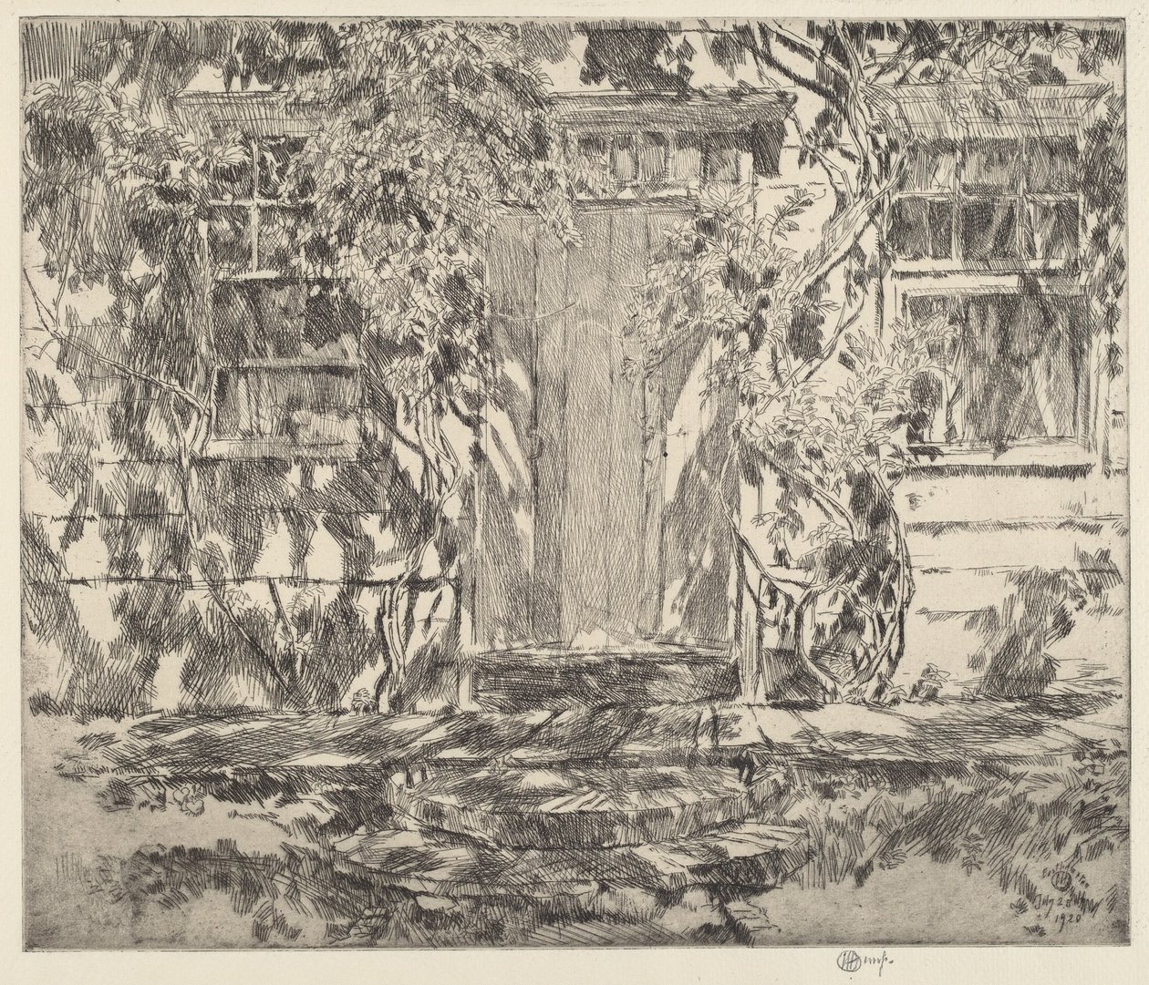 Vecchio portone, Easthampton da Frederick Childe Hassam