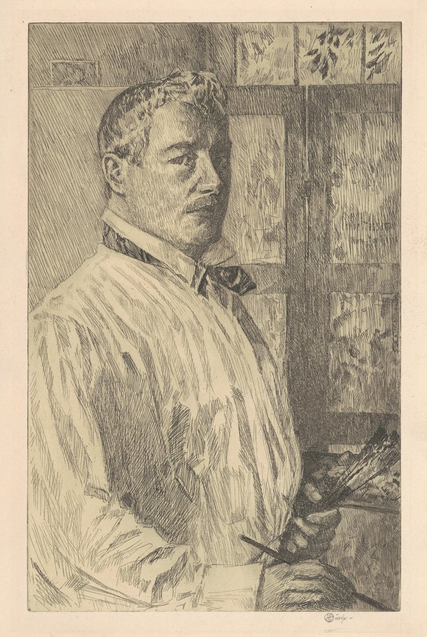 Autoritratto, 1916 da Frederick Childe Hassam