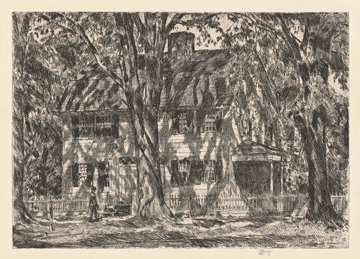 La Casa di Lion Gardiner, Easthampton, 1920 da Frederick Childe Hassam