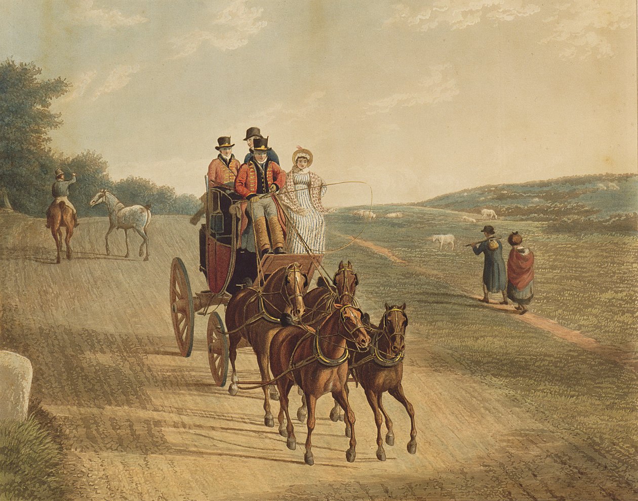 Diligenza, 1819 da Frederick Christian Lewis