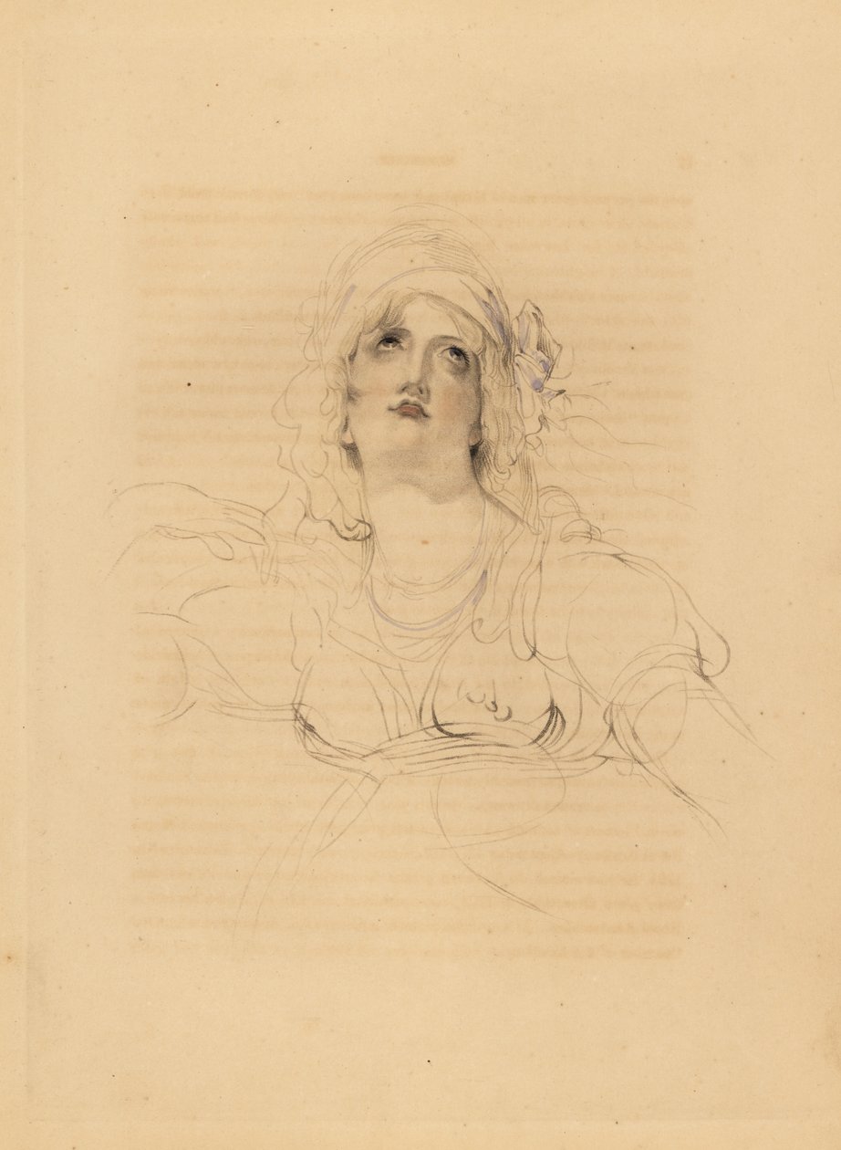 Ritratto di Lady Emma Hamilton, amante di Horatio Nelson da Frederick Christian Lewis