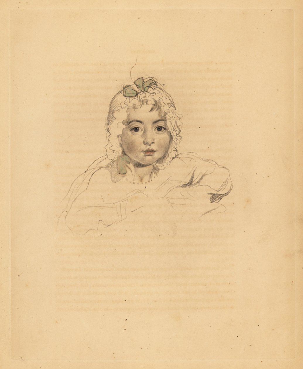 Ritratto di Mary Isabella Bloxam, nipote di Sir Thomas Lawrence da Frederick Christian Lewis