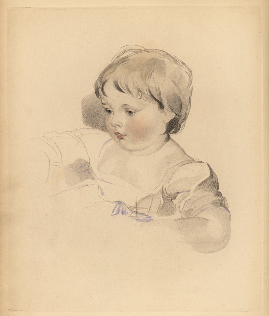 Ritratto di Rowland Bloxam, nipote di Sir Thomas Lawrence da Frederick Christian Lewis