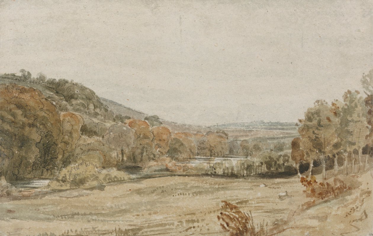 Fiume Tamar, vicino a Endsleigh, Devon da Frederick Christian Lewis the Elder