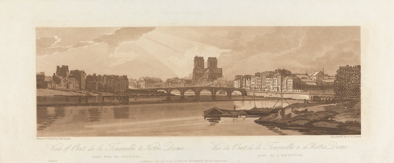 Vista del Pont de la Tournelle e Notre Dame, presa dall