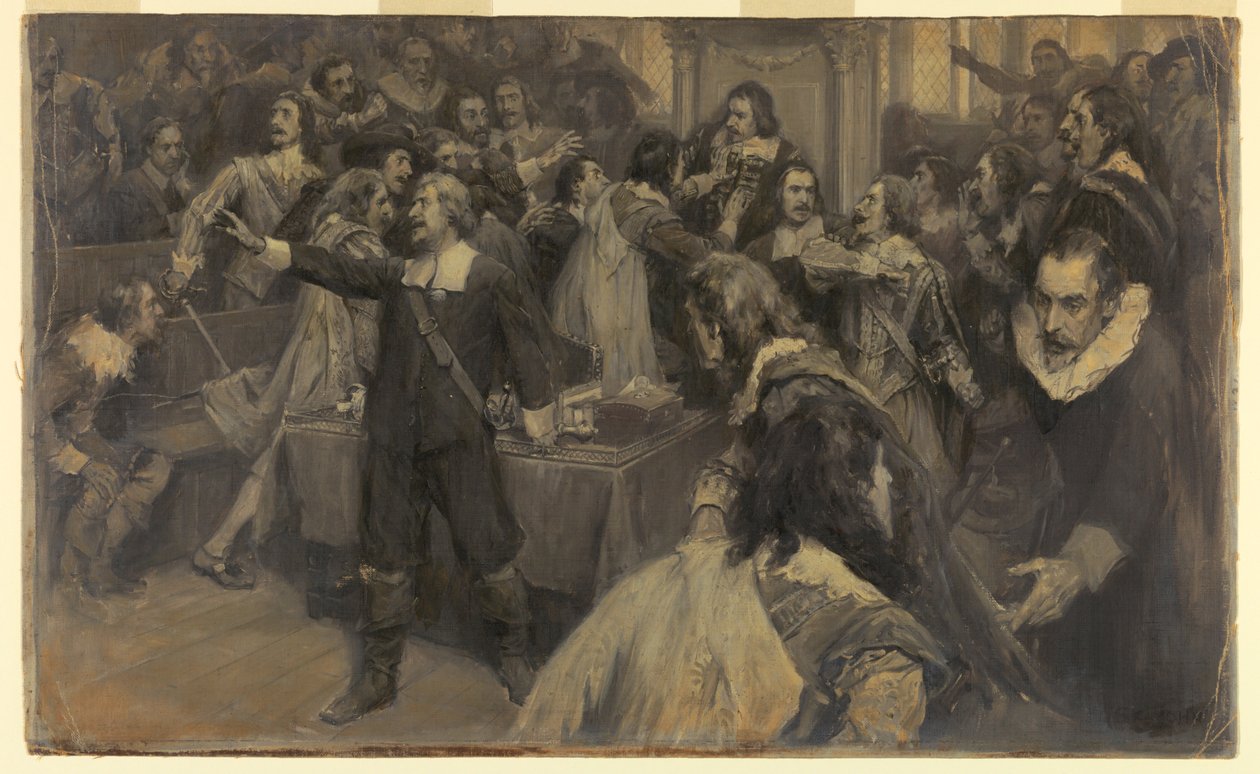 Scena nella Camera dei Comuni, 2 marzo 1629 da Frederick Coffay Yohn