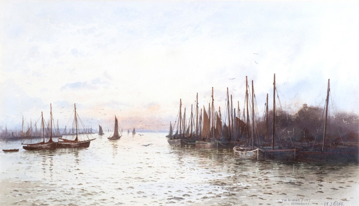 La flotta di aringhe, Stornoway da Frederick E.J. Goff