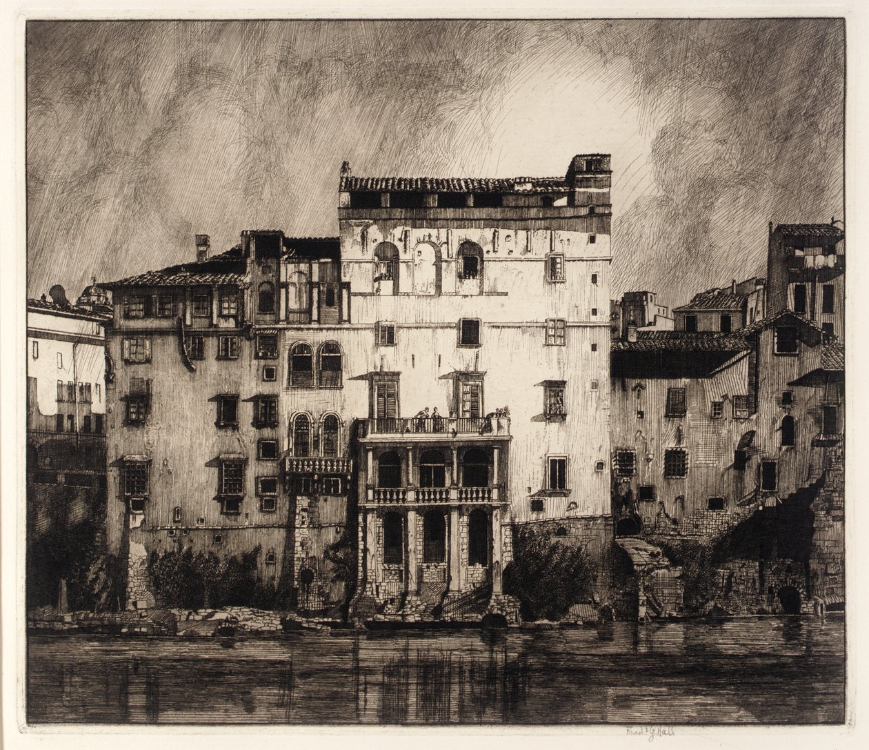 Antiche case sul Tevere da Frederick G. Hall