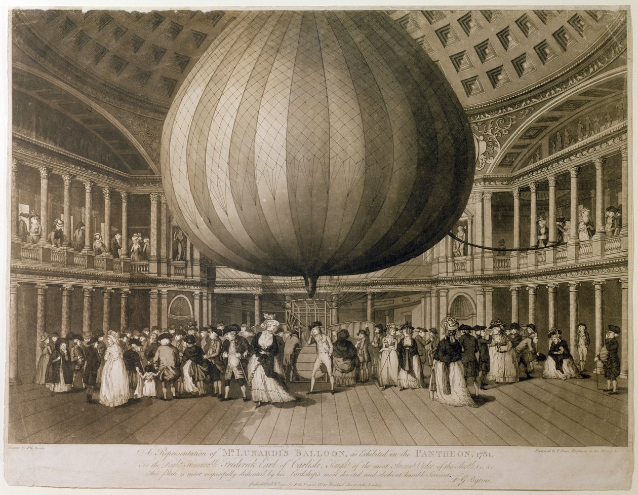 Vista interna del Pantheon, Oxford Street, Londra, 1785 da Frederick George Byron