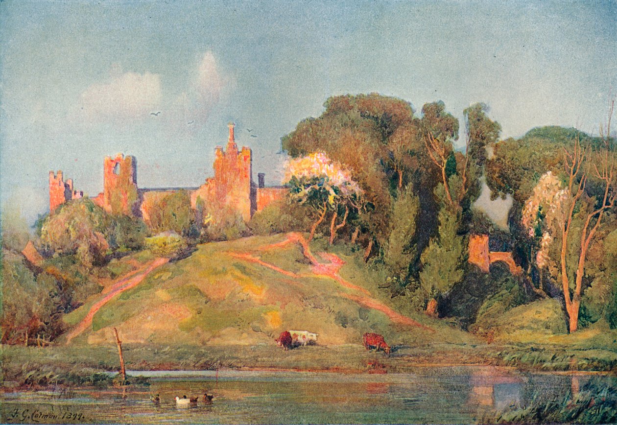 Un antico forte nel Suffolk, c1899 da Frederick George Cotman