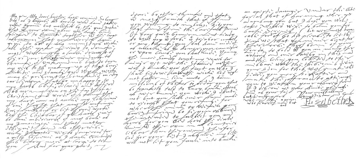 Lettera di Elisabetta I, Regina d