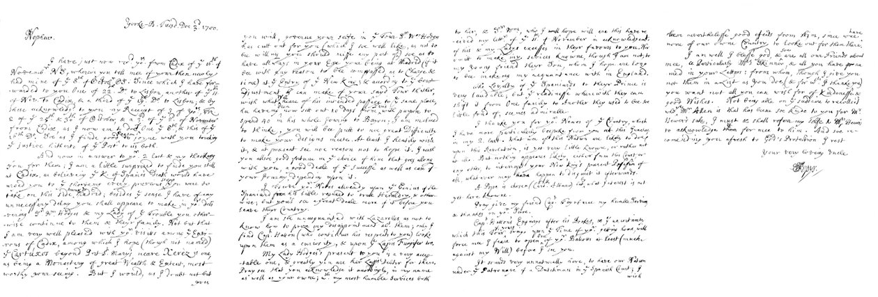 Lettera di Samuel Pepys a John Jackson, Esq, 1700 1865 da Frederick George Netherclift