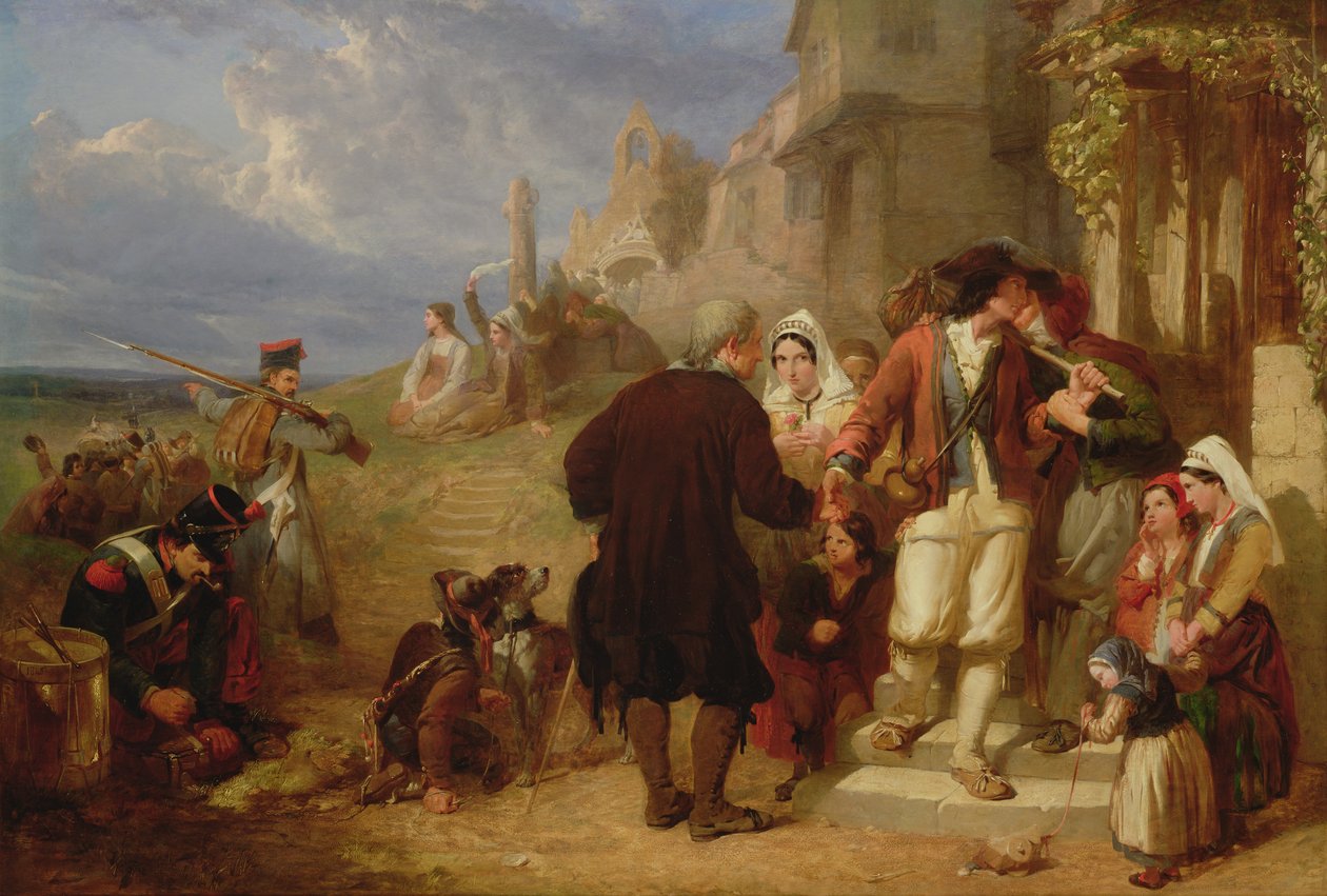 Partenza del coscritto bretone da Frederick Goodall