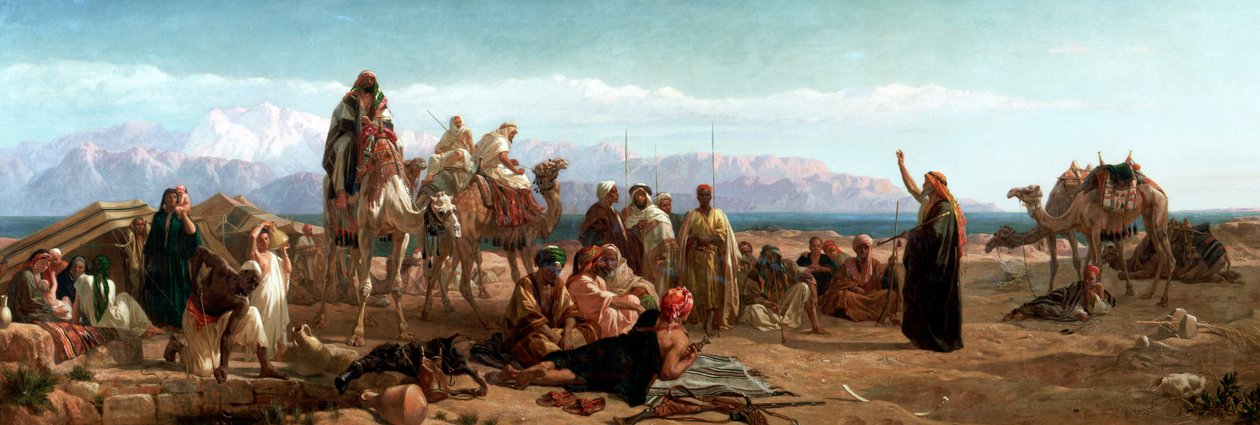 Mattina presto nel deserto di Shur, 1860 da Frederick Goodall