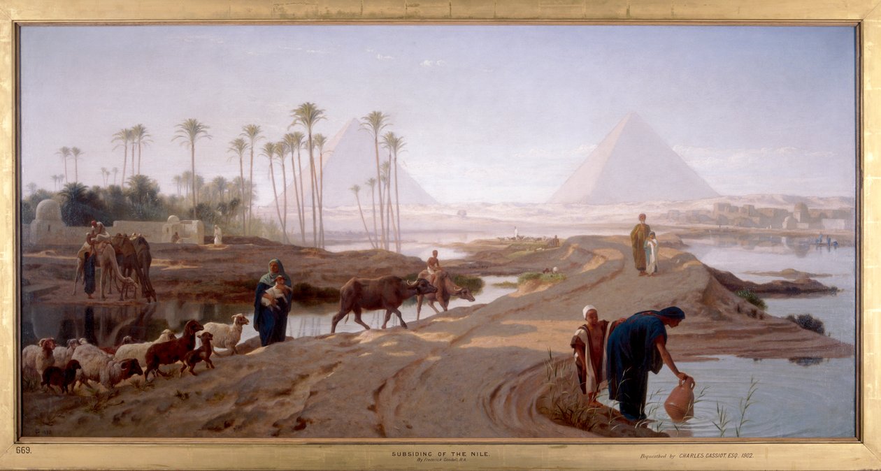 Il calo del Nilo, 1873 da Frederick Goodall