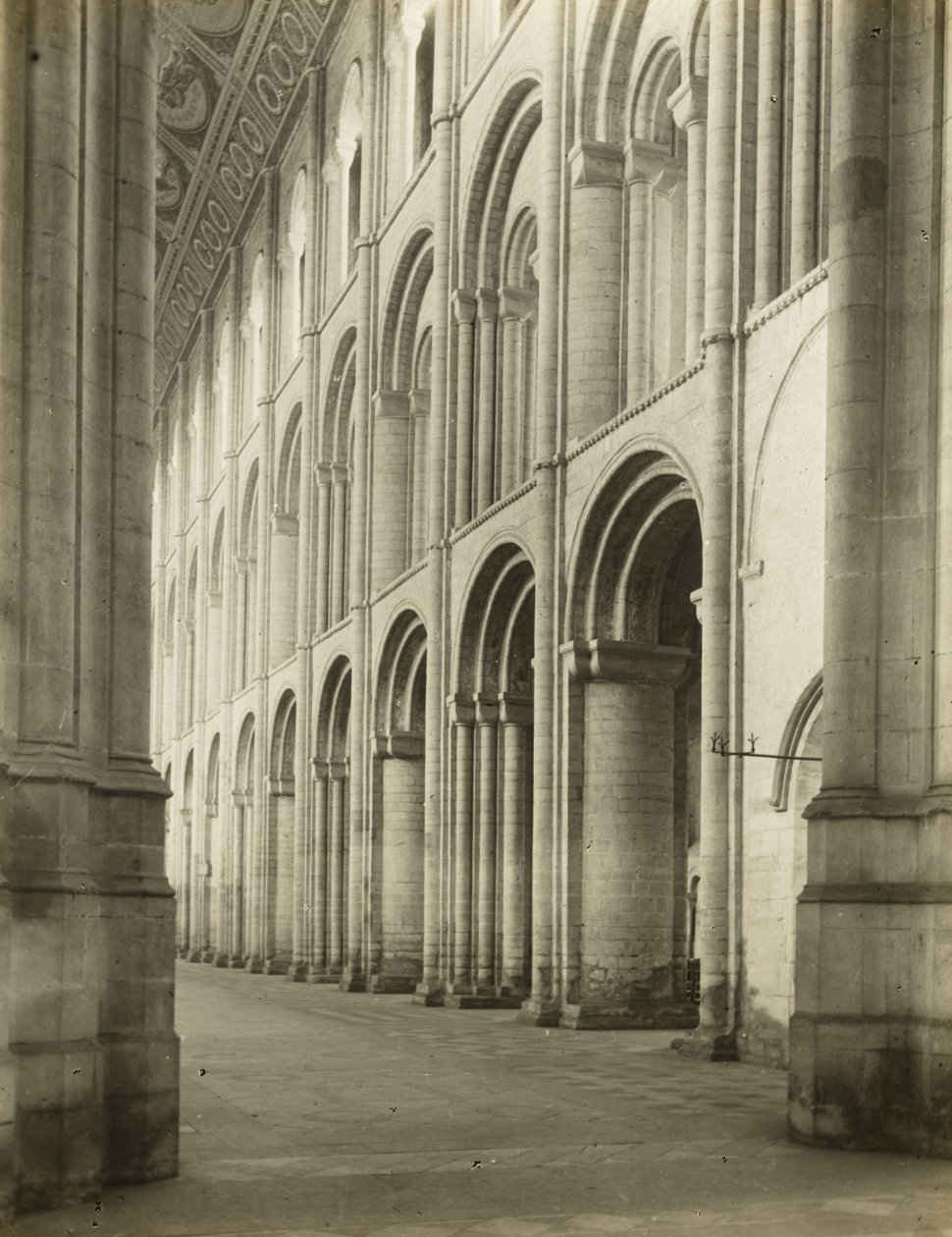 Cattedrale di Ely: Navata da sotto la Torre Ovest da Frederick H. Evans
