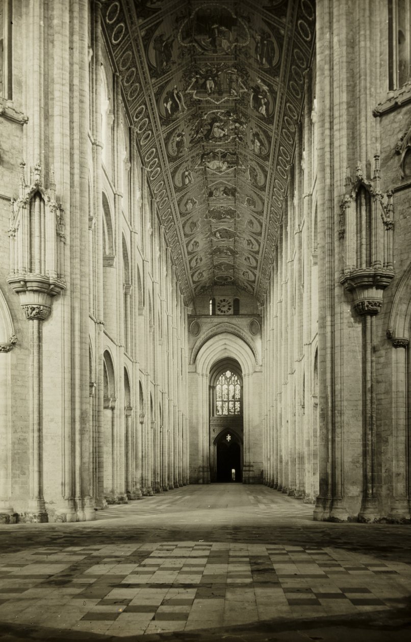 Cattedrale di Ely: Navata, verso ovest da Frederick H. Evans