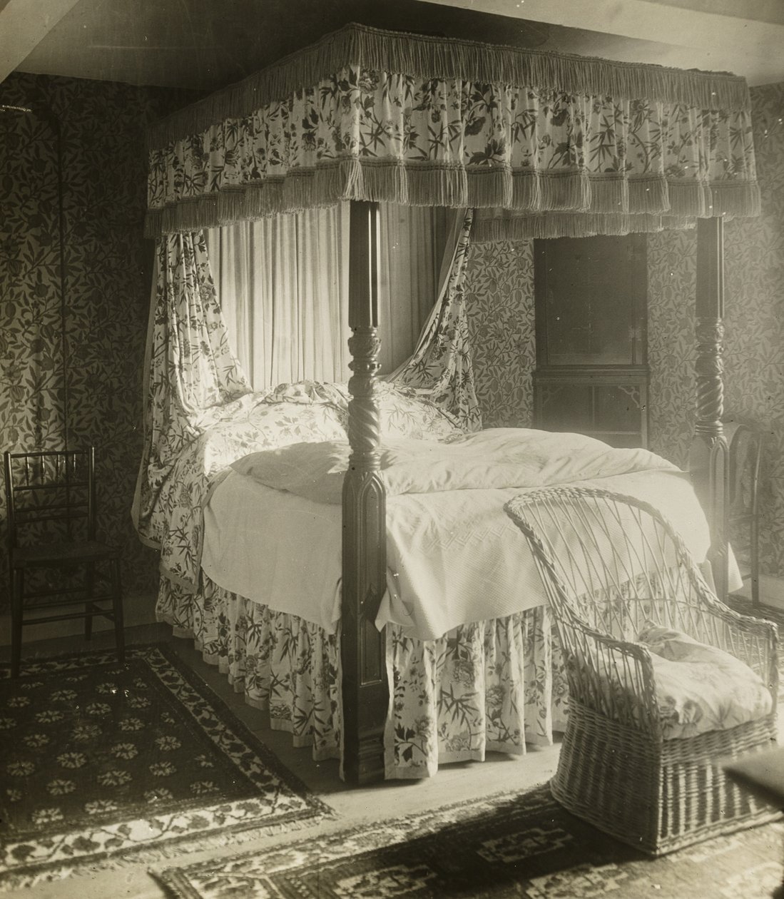 Kelmscott Manor: letto Wm. Morris è nato a da Frederick H. Evans