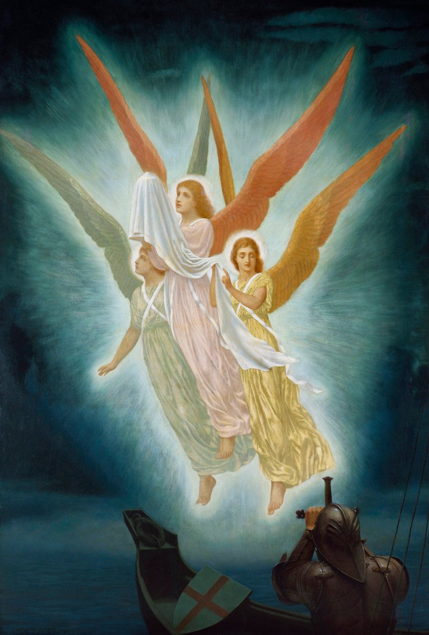 La visione del Santo Graal da parte di Lancillotto da Frederick Hamilton Jackson