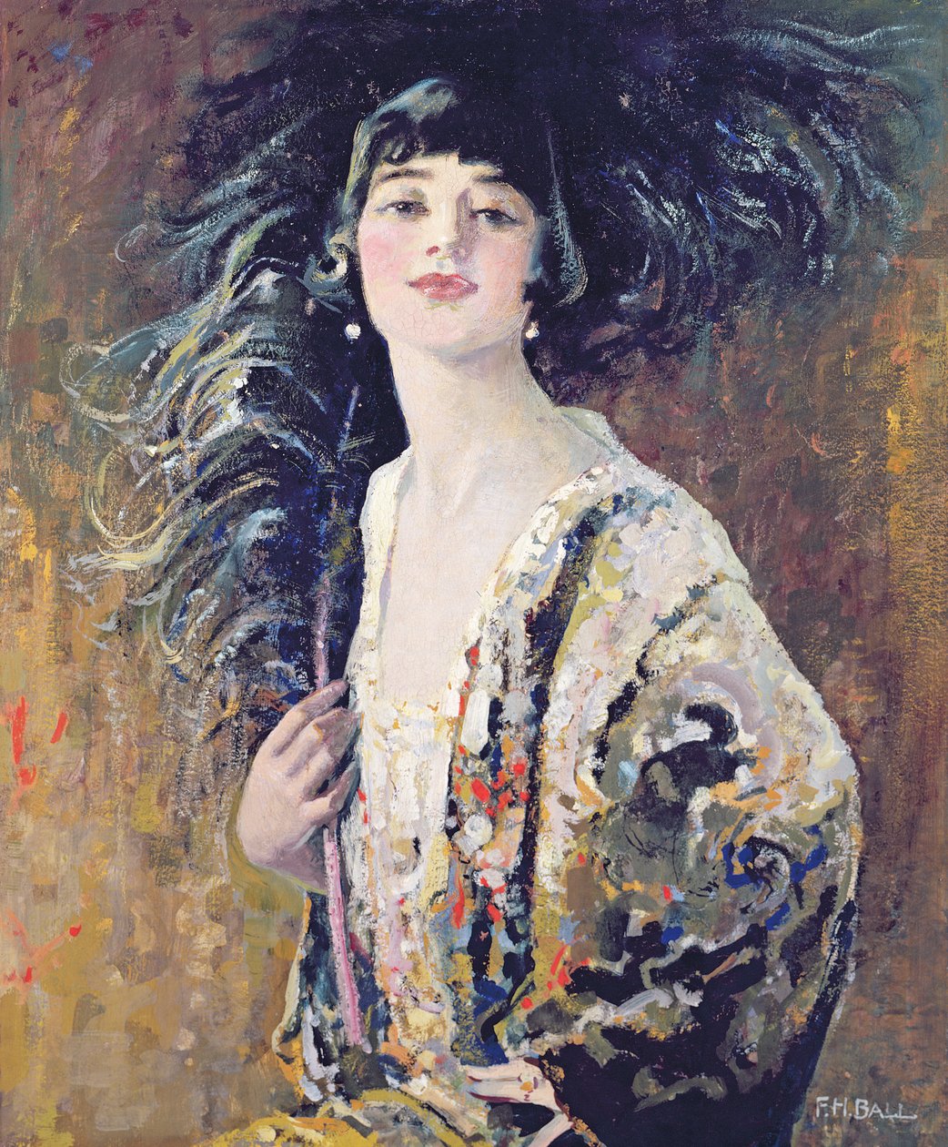 Il Ventaglio Nero, 1929 da Frederick Hammersley Ball