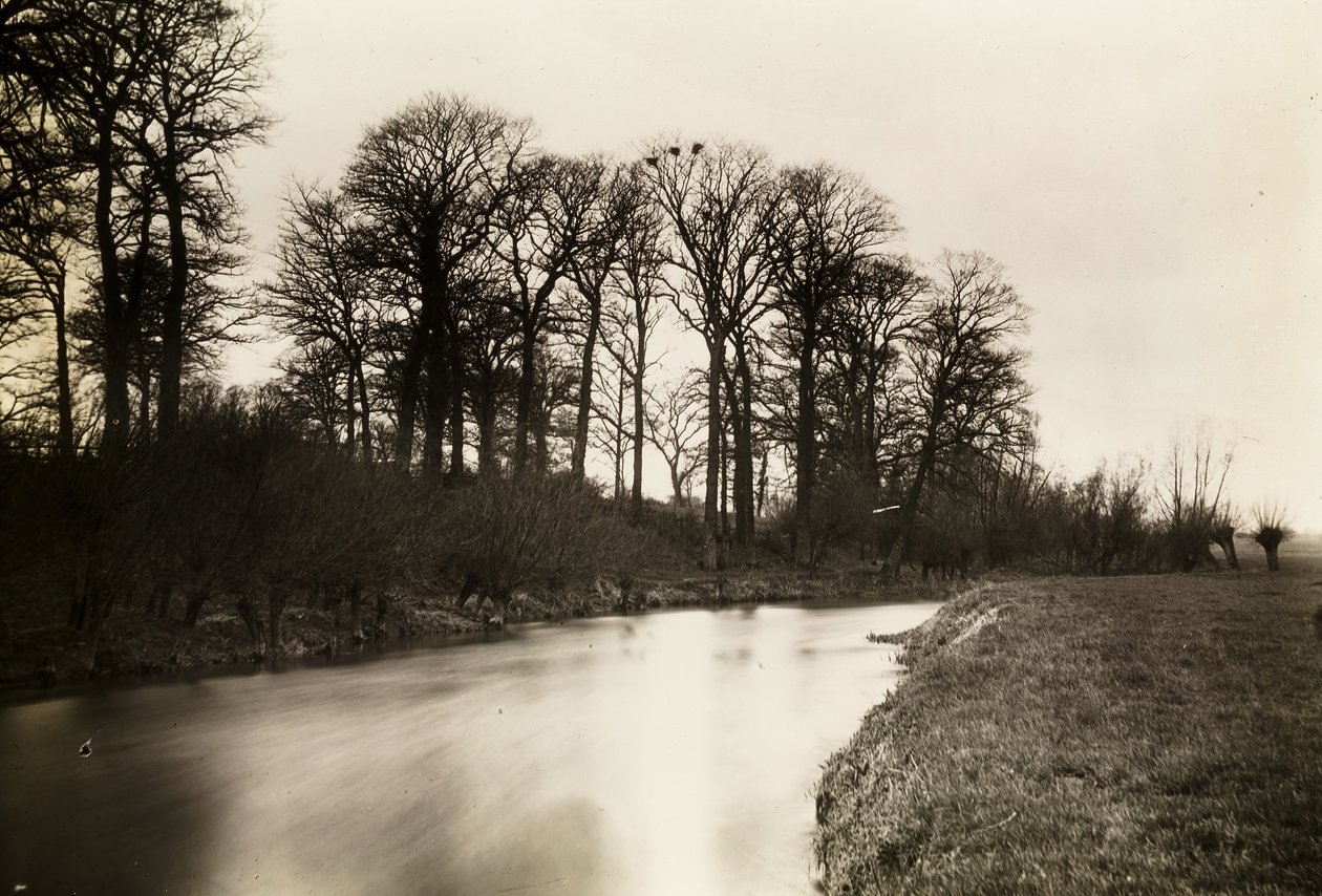 Kelmscott Manor: Il Tamigi vicino al maniero, 1896 da Frederick Henry Evans