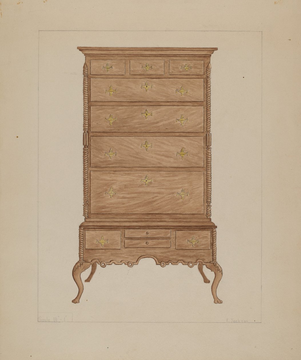 Cassettone alto da Frederick Jackson