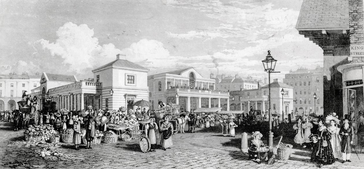 Mercato di Covent Garden, 1832 da Frederick James Havell