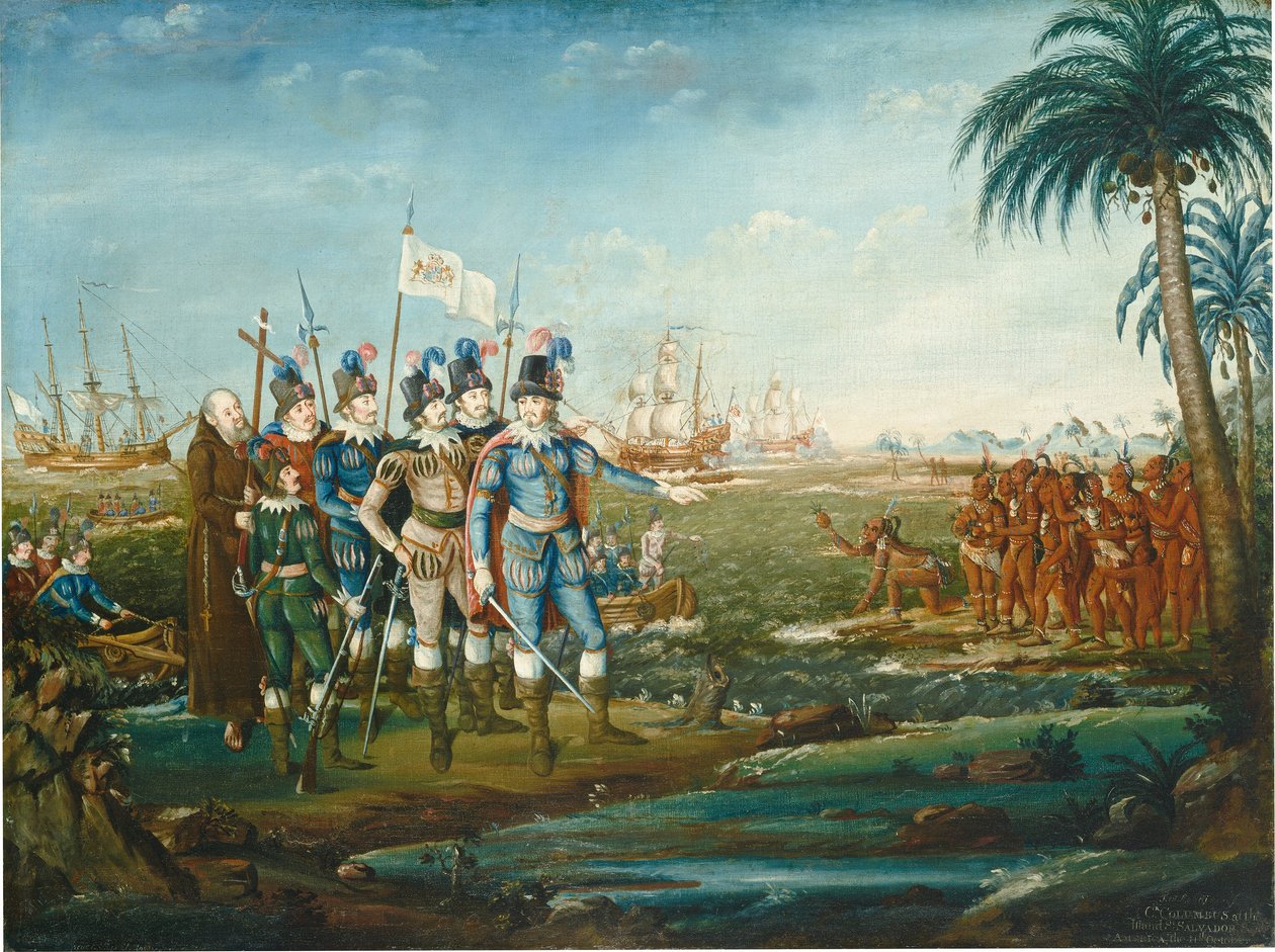 Il primo sbarco di Cristoforo Colombo da Frederick Kemmelmeyer