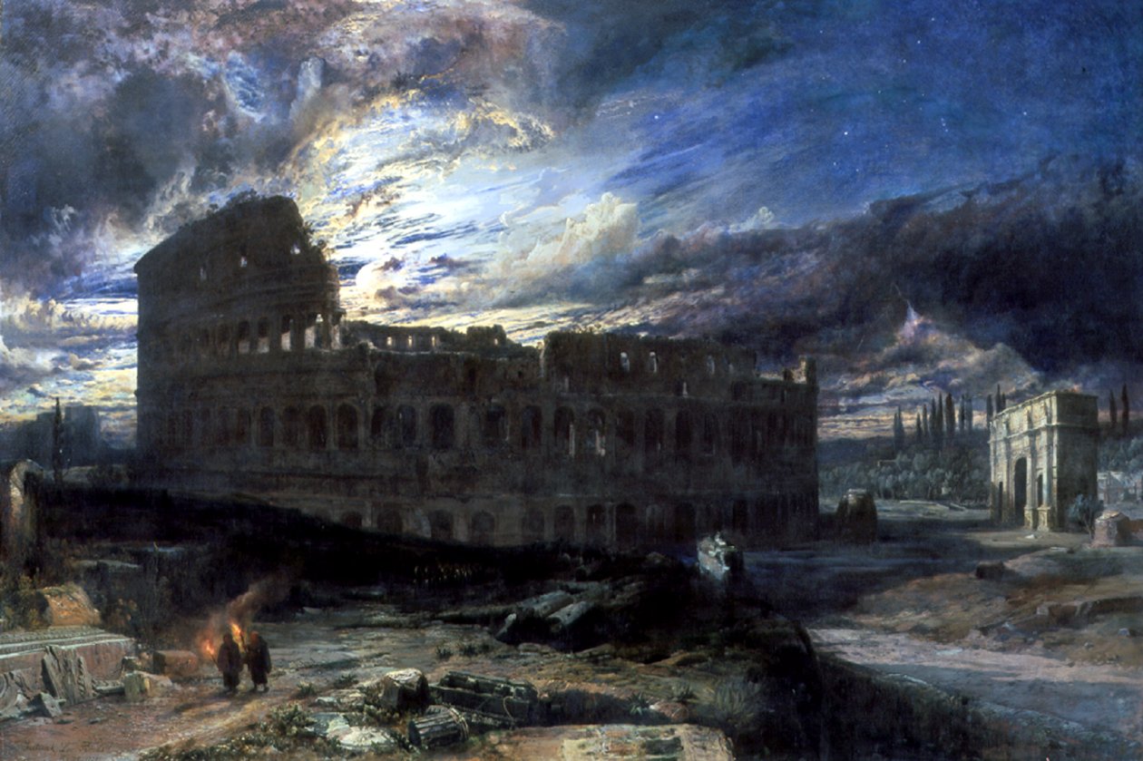 Il Colosseo a Roma al Chiaro di Luna da Frederick Lee Bridell