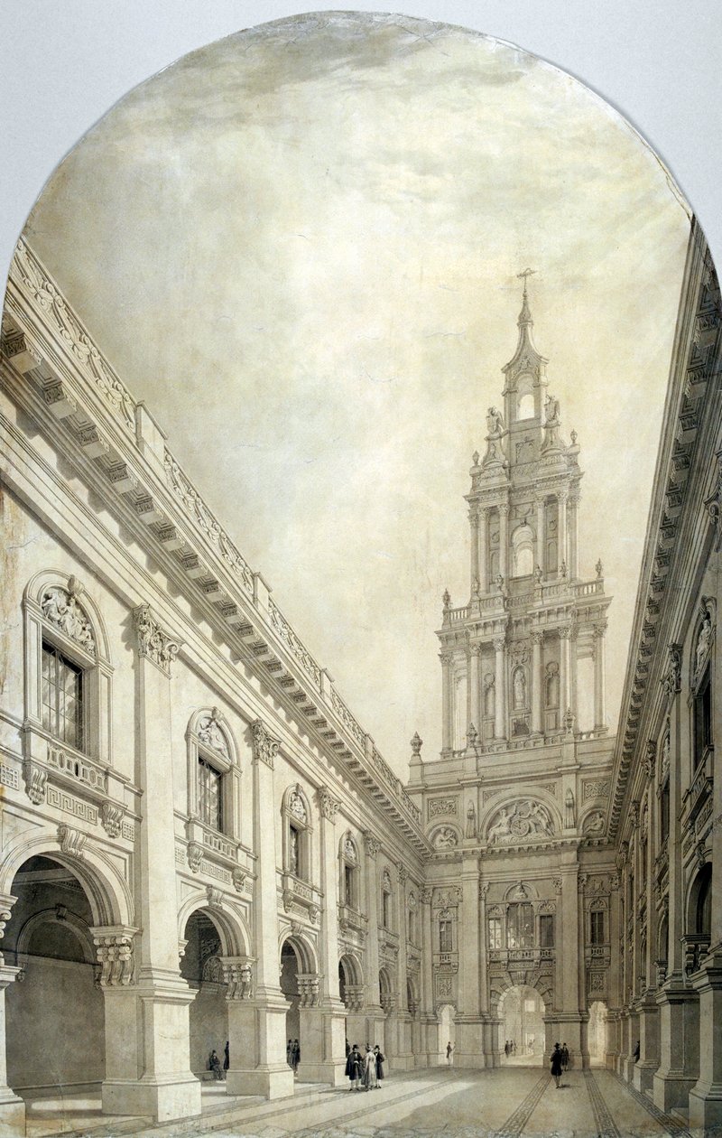 Progetto per il nuovo Royal Exchange, 1839 da Frederick Mackenzie