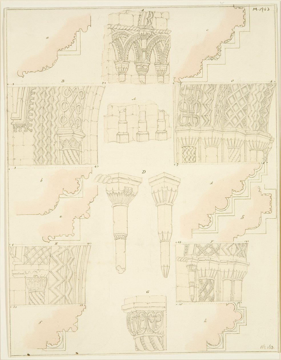 Dettagli del College Gateway da Frederick Mackenzie