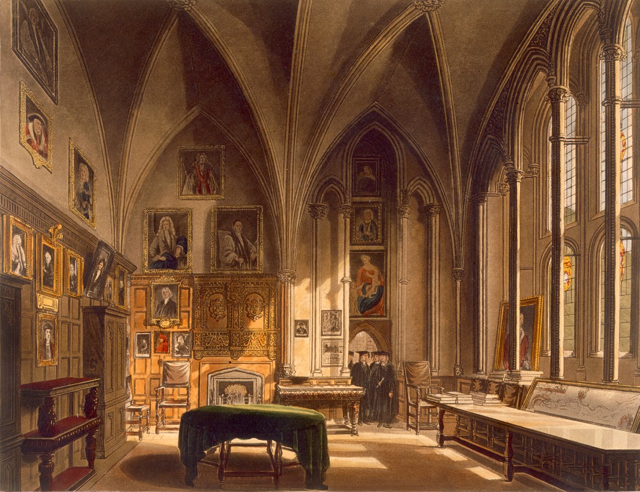 Interno della Sala Capitolare, illustrazione da 