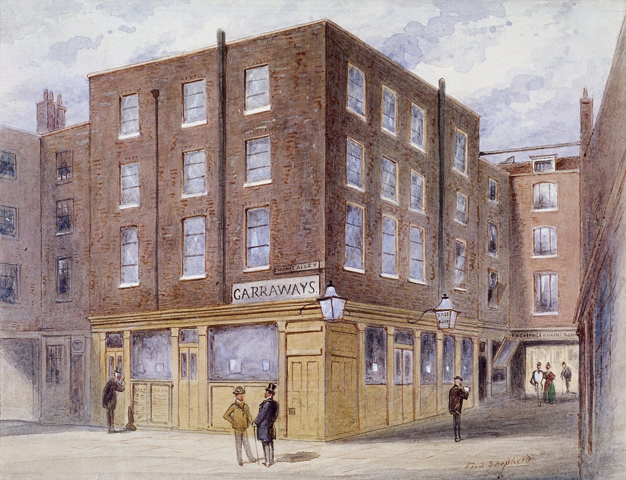 Change Alley, Londra, 1873 da Frederick Napoleon Shepherd