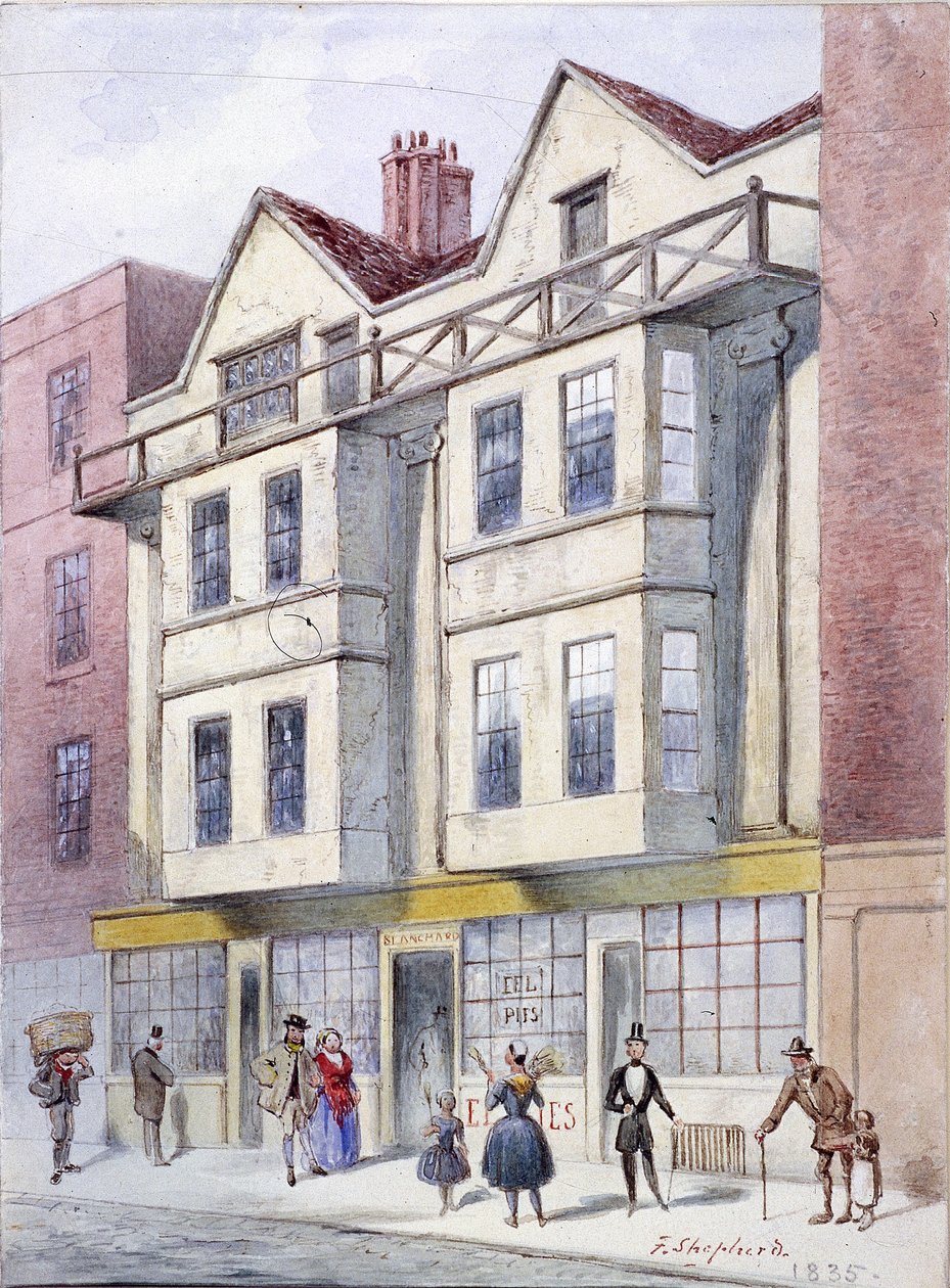 Fleet Street, Londra, 1835 da Frederick Napoleon Shepherd