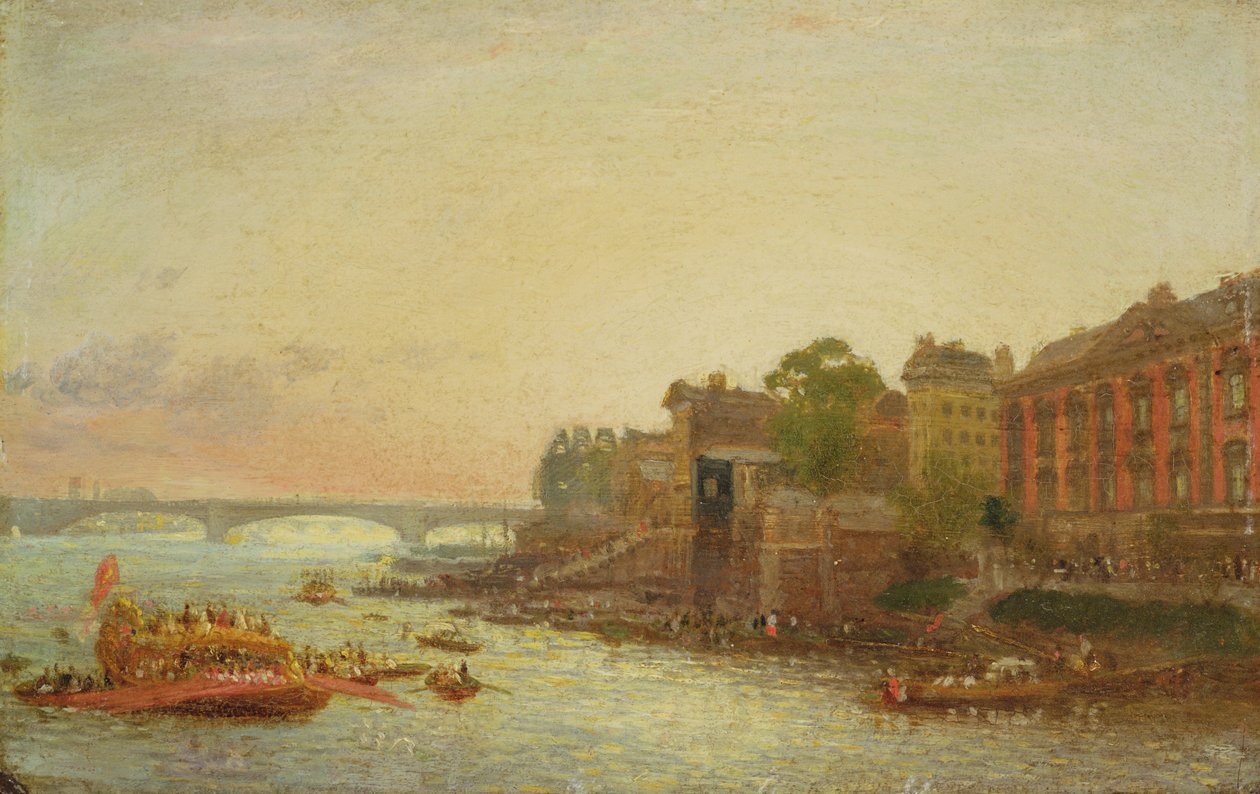 Somerset House, Londra, c.1820-30 da Frederick Nash