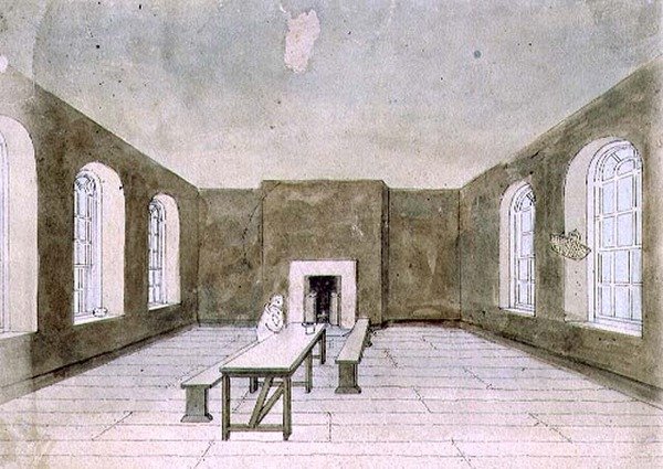 La stanza dei condannati, prigione di Newgate da Frederick Nash