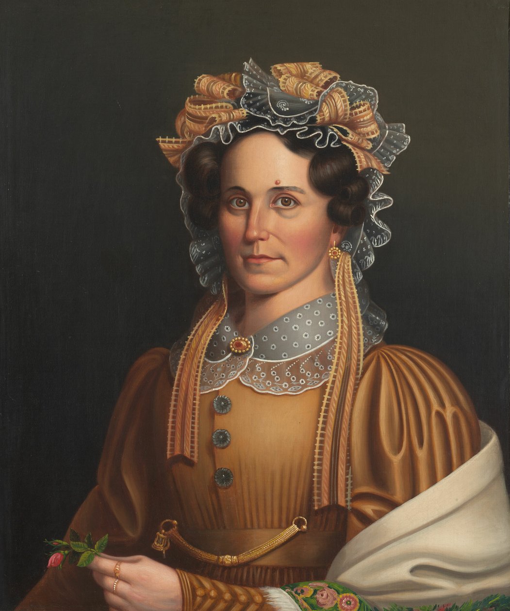 Signora in marrone, c. 1855 da Frederick R. Spencer