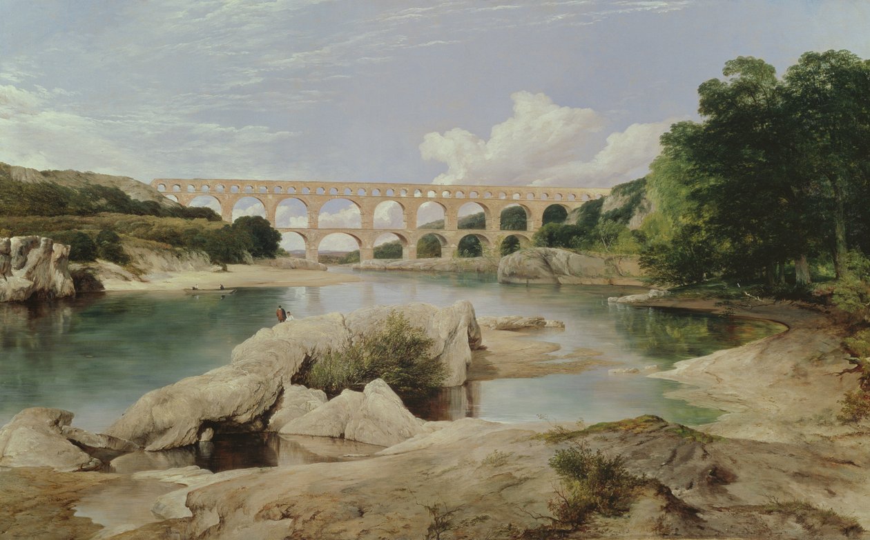 Il Pont du Gard, 1862 da Frederick Richard Lee