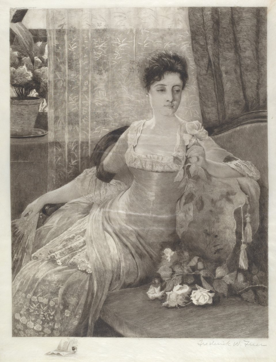 Senza titolo (Ragazza su un divano) da Frederick W. Freer