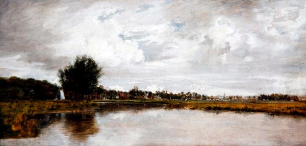 Il Fiume Yare a Thorpe, vicino a Norwich, c.1820-21 da Frederick Waters Watts
