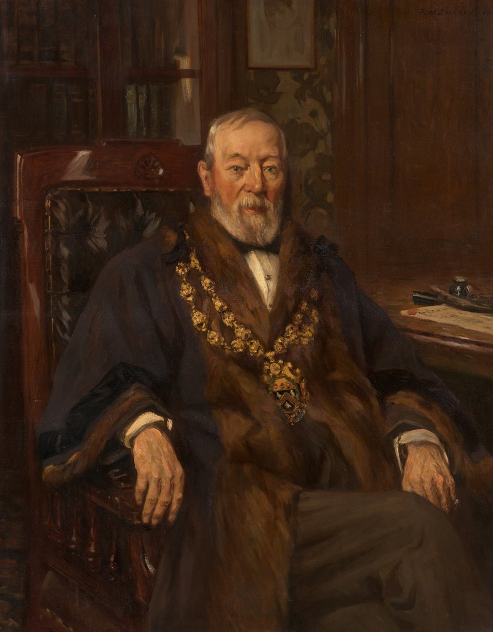 Ritratto di Abraham Crompton da Frederick William Jackson