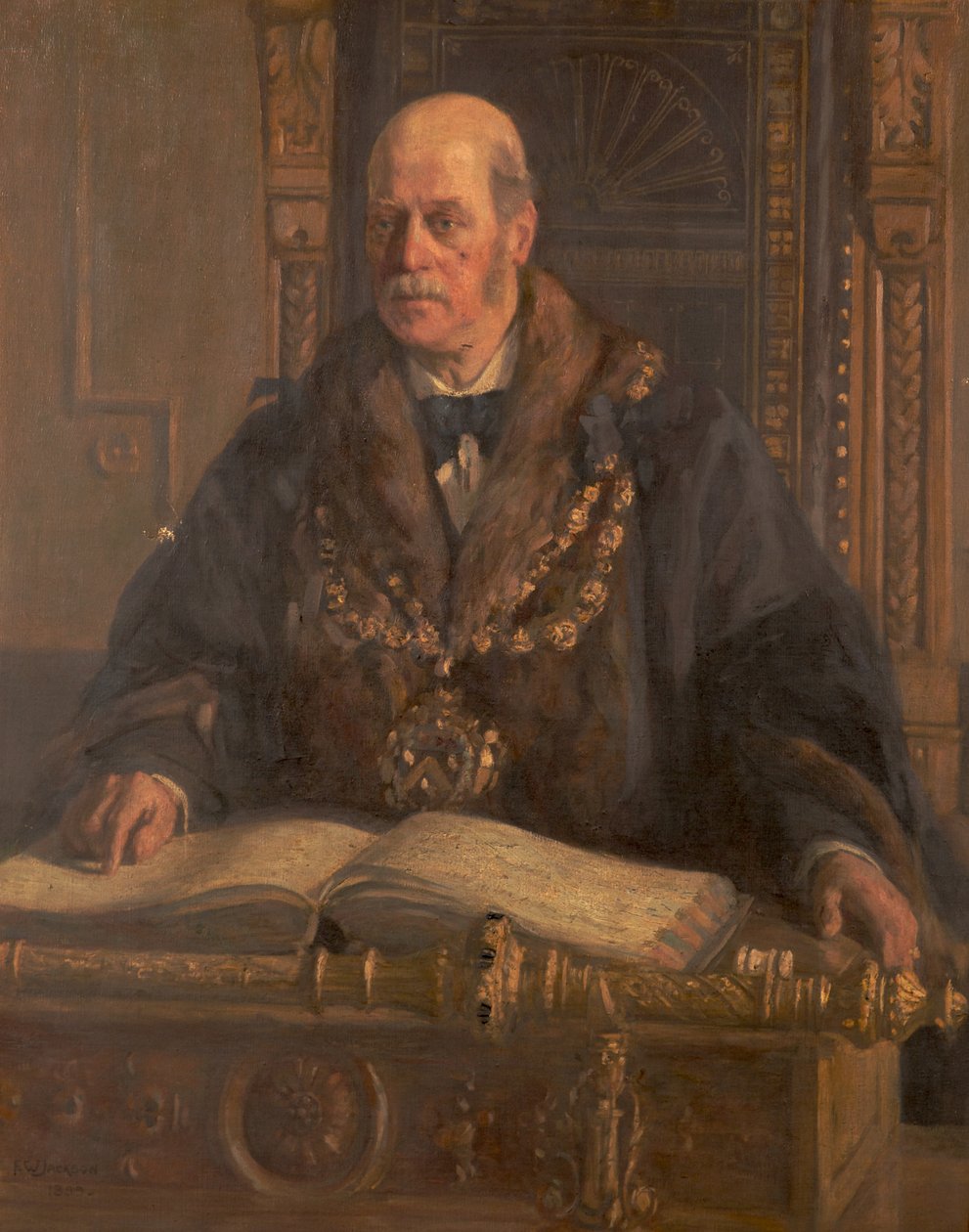 Ritratto di Alfred Waddington da Frederick William Jackson