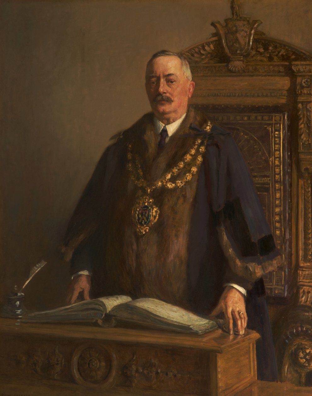 Ritratto di Thomas Bolton, 1908-09 circa (olio su tela) da Frederick William Jackson