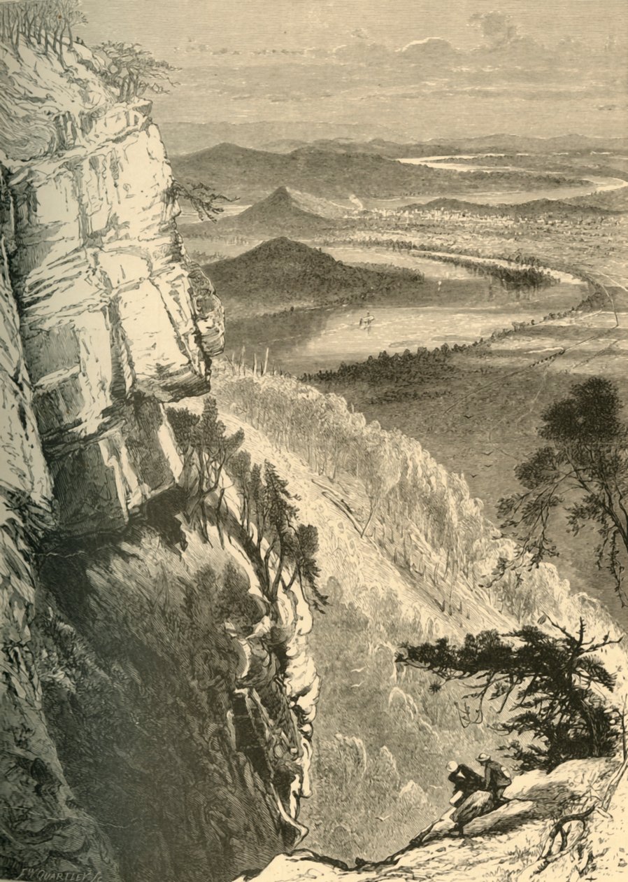 Chattanooga e il Tennessee da Lookout Mountain da Frederick William Quartley