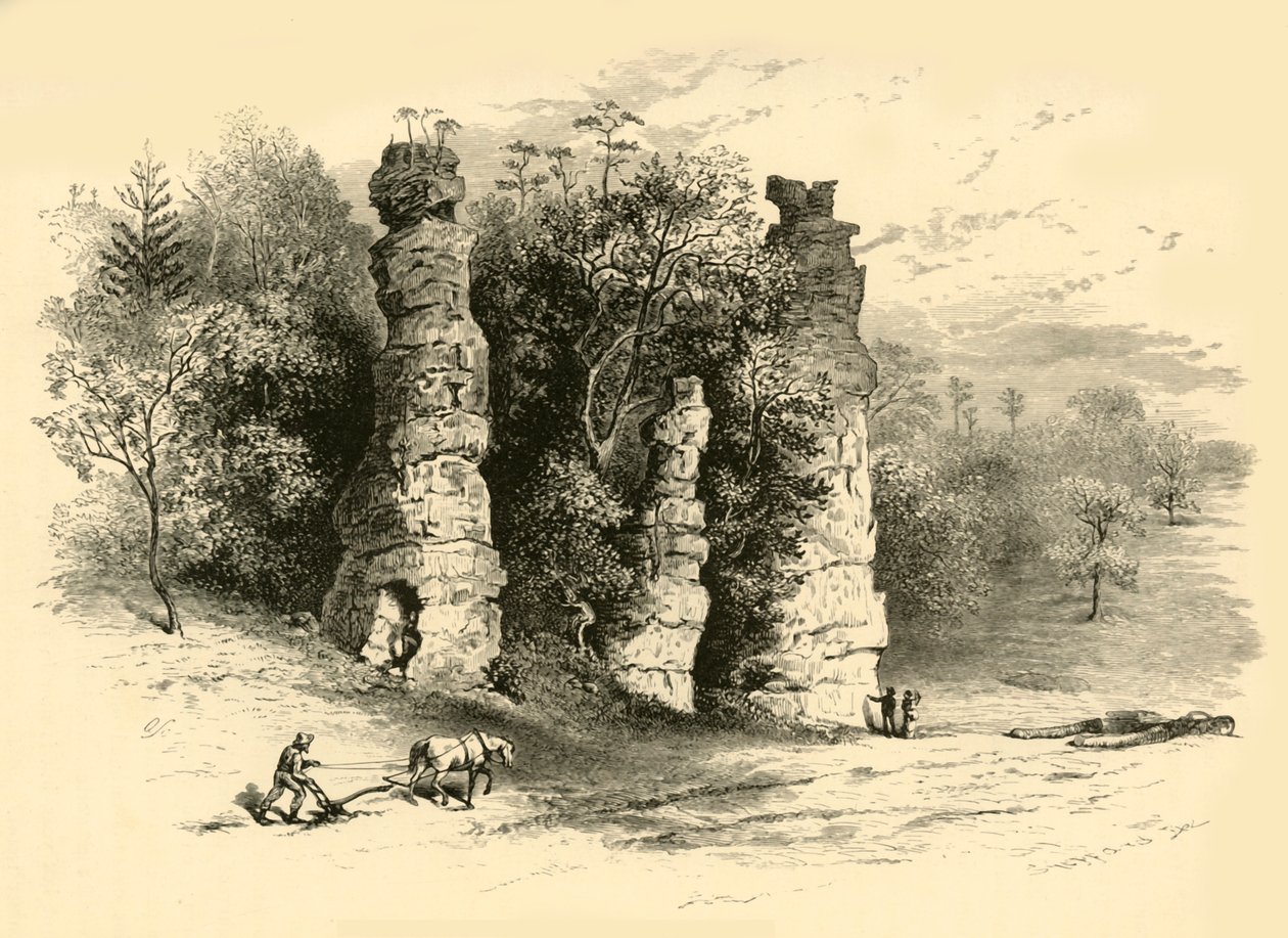 Torri naturali, 1872 da Frederick William Quartley