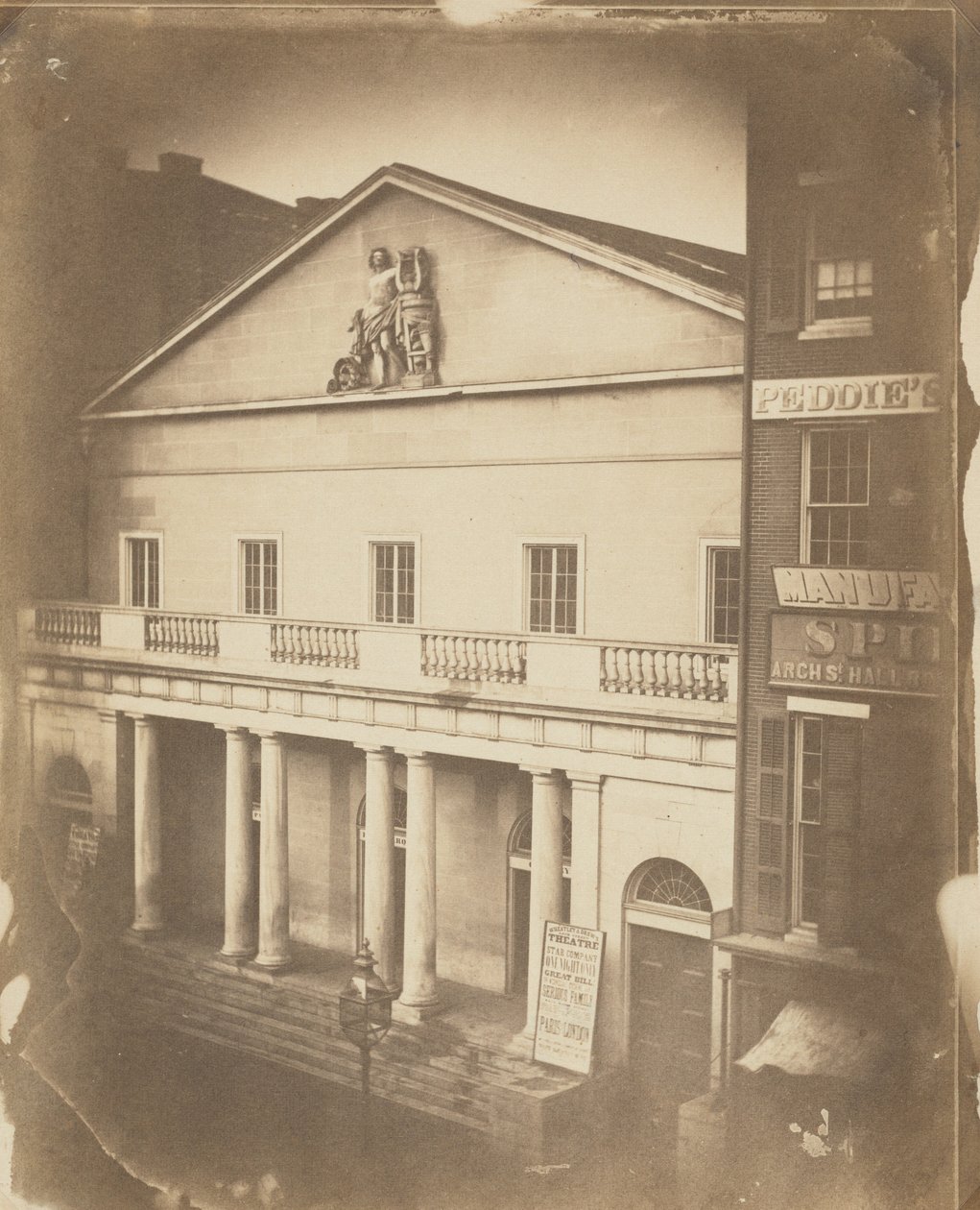 Teatro di Arch St., Arco sulla Sesta Strada, Filadelfia, 1859 ca. 1859 (foto) da Frederick de Bourg Richards