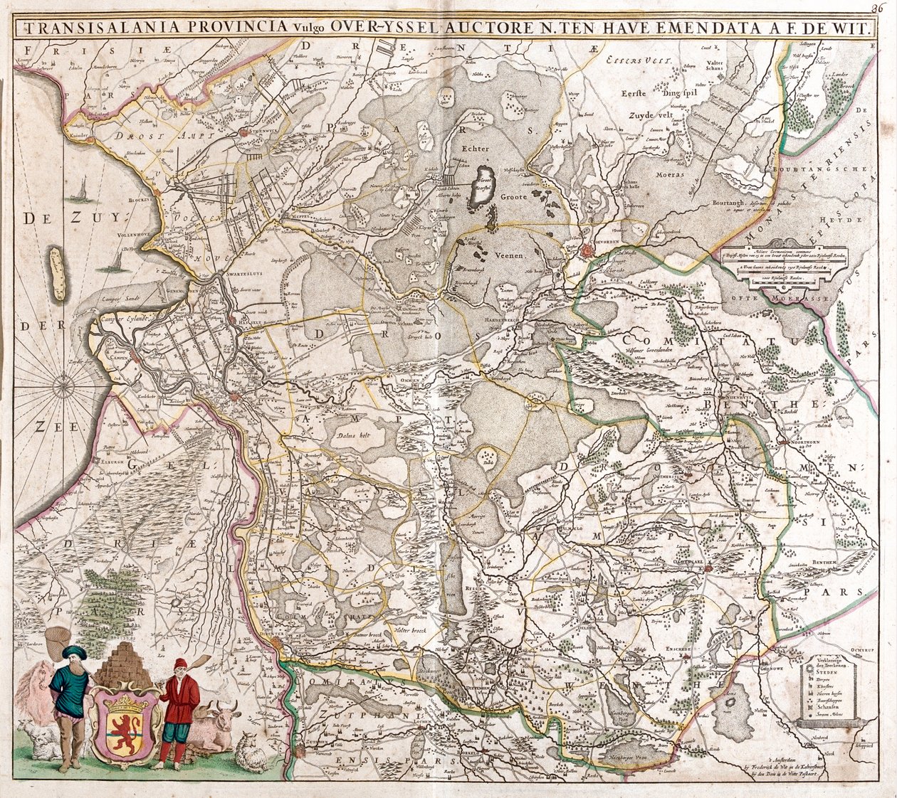Drenthe, Overijssel, Paesi Bassi da Frederick de Wit
