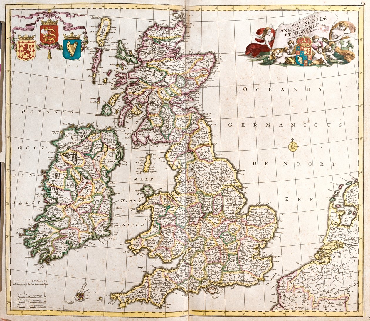 Gran Bretagna e Irlanda da Frederick de Wit